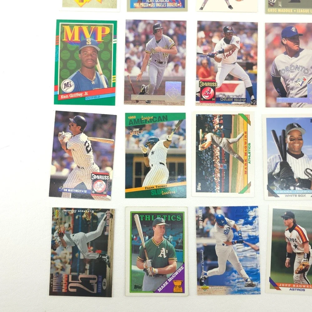 25 Card Baseball Star Lot Several Year Span All Pictured McGwire Ripken jr Ryan